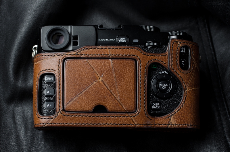 X-pro1用速写ケースアキャブコニャック 【鳥井工房】カメラの速写