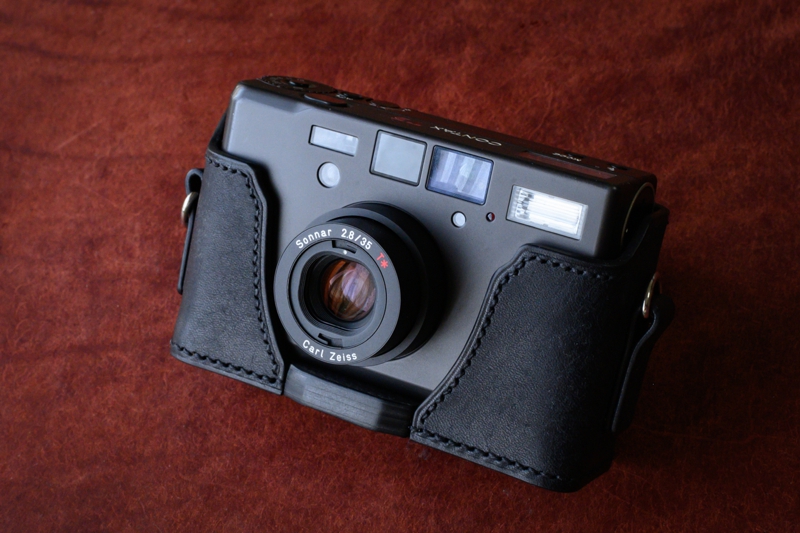 本革カメラケース 新品 CONTAX コンタックス T3D用 イタリア製本革使用 CONTAX T3用速写ケース